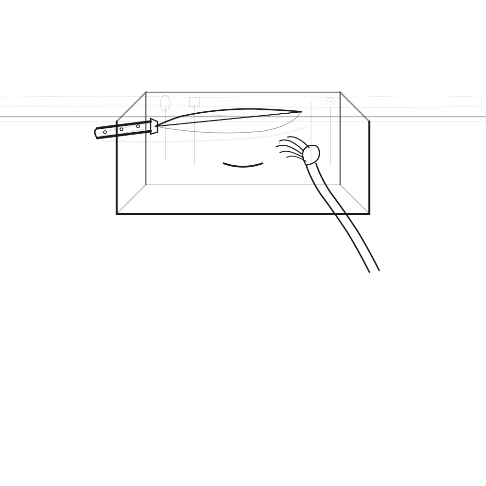 Le couteau et la main de Carla
